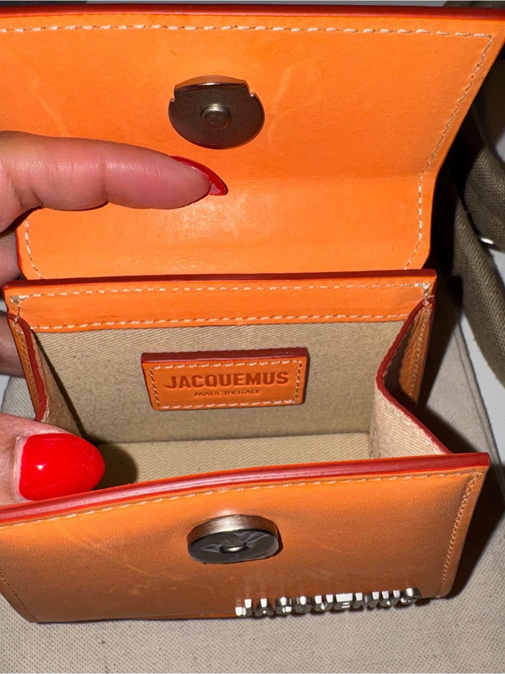 Jacquemus Orange Mini Le Chiquito-Style Top Handle Bag - Picture 6 of 8